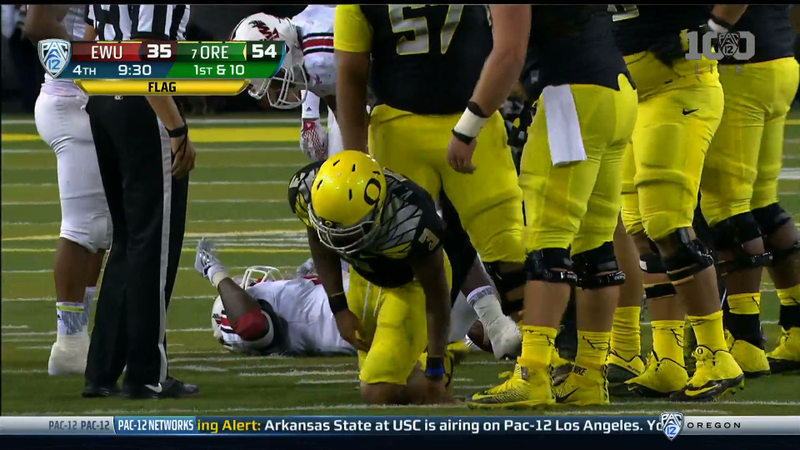 Illustration for article titled Vernon Adams Jr. Says He'll Play After Taking Cheap Shot To The Head